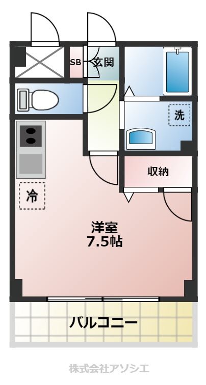 Mフラット Mフラットのご紹介は住まいの窓口アソシエにお任せください。