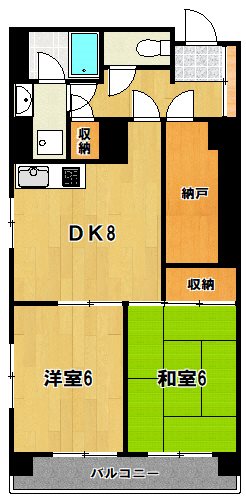 アローハイツ越谷 間取り