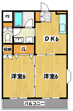 パレスK（吉川市高富） 間取り