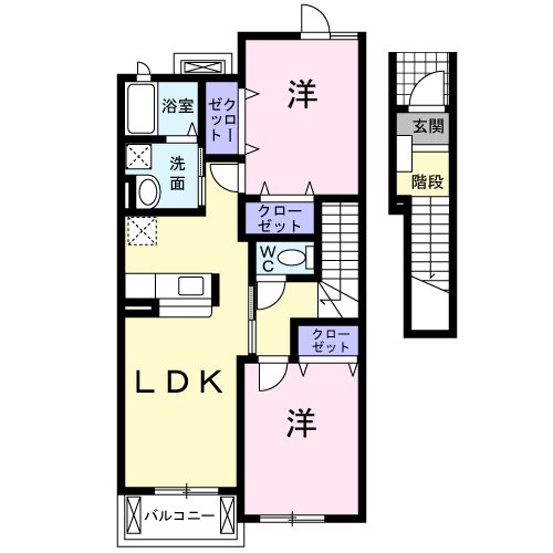 プラシード（越谷市） 間取り