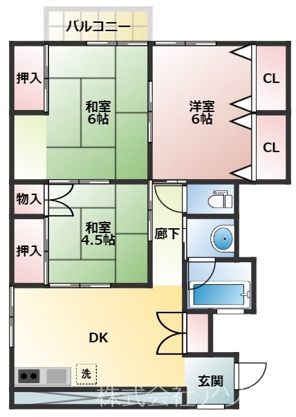 岡井ハイツ 間取り