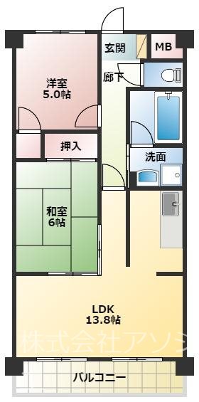グリュンネベルクTAKANO 間取り