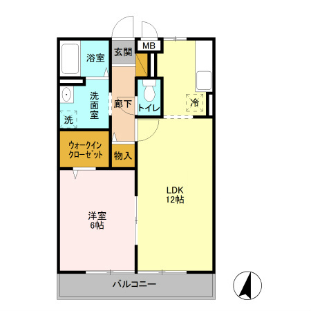 サンライズ蒲生 間取り