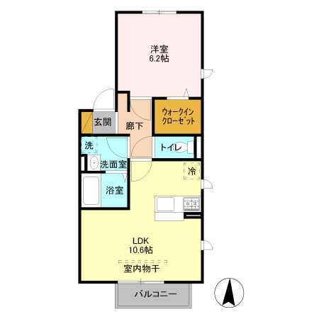 グランドソレーユ １ＬＤＫ。全室角部屋。ネット無料。連帯保証人も保証会社も不要です。
