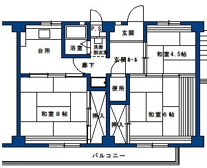 サン・コーポラス越谷　4号棟 間取り