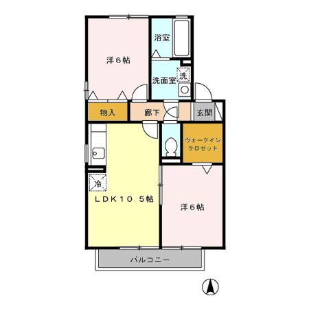 カームリーⅡ 間取り
