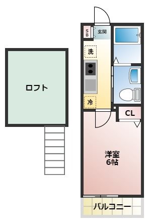 ウエストハイム吉川高富 間取り