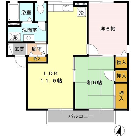 グリーンパーク（宮本町） 間取り