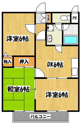 ヒルズ花田弐番館 間取り