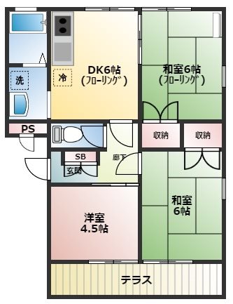 エクセル千間台　C棟 間取り