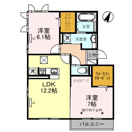 芦田スマイルⅢ 間取り
