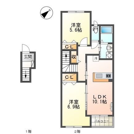 アジュール　ブラン 間取り