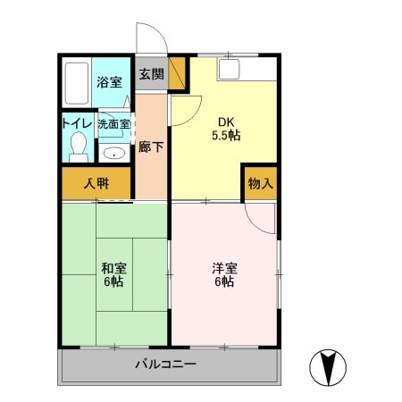 パークサイドUKⅢ 間取り