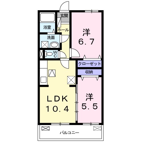 アンジュエール　Ⅰ 間取り