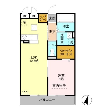 アンクレージュⅠ 間取り