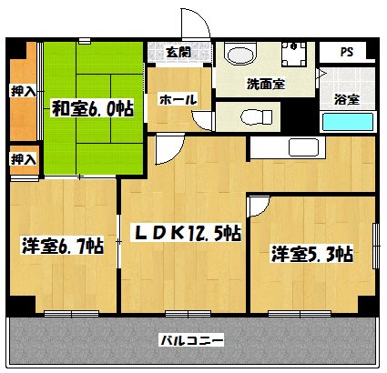 カメラーデン千間台 間取り