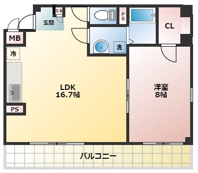 アンプルール　フェール　ベルツリーⅢ 間取り