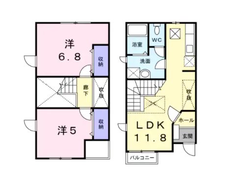 エルディムイシカワE 間取り