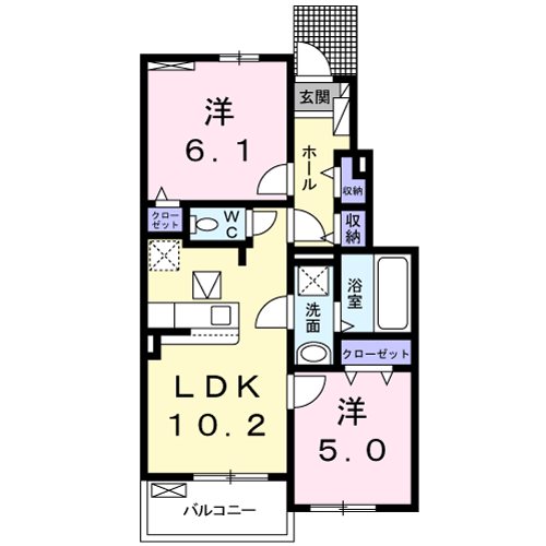 エスポワールB 間取り
