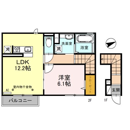 アンクレージュ武里　A 間取り