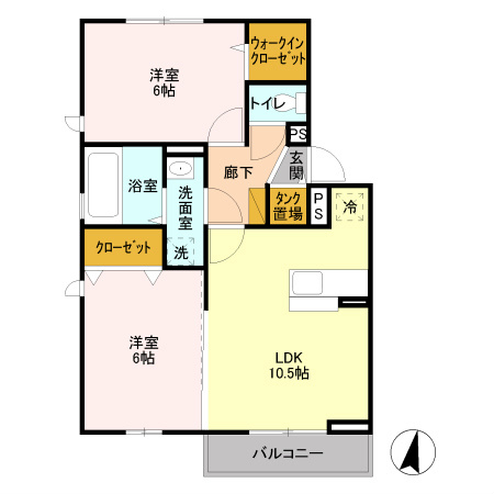 シャルム・ソワニエB 間取り