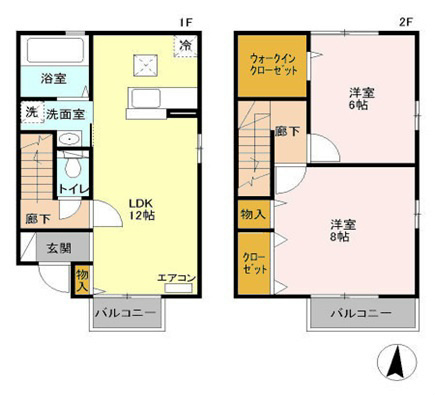 タウンハウス　ドゥグレ　D 間取り