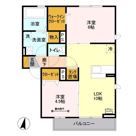 シャルム・ソワニエ A 間取り