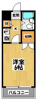 シャルマン蒲生Ｂ 間取り