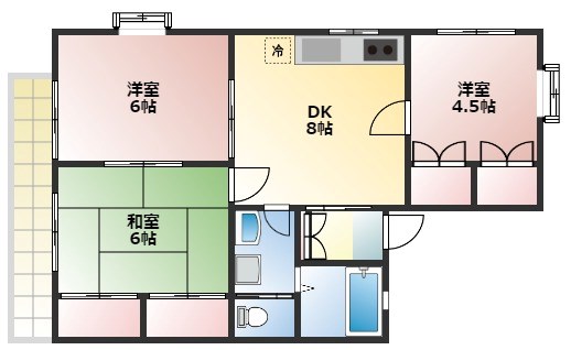 元木ハイツ 間取り