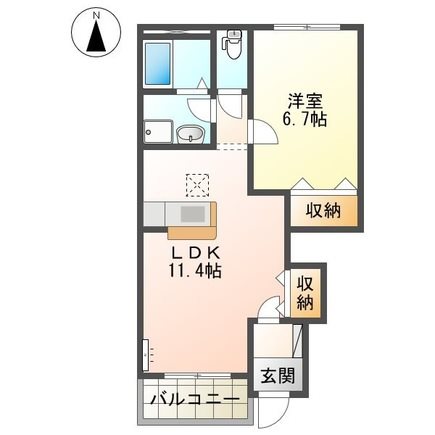 プリティ　ヒルA 間取り