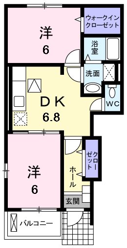 ソレアードB 間取り