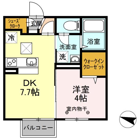 セジュールウィット大池Ⅱ 間取り