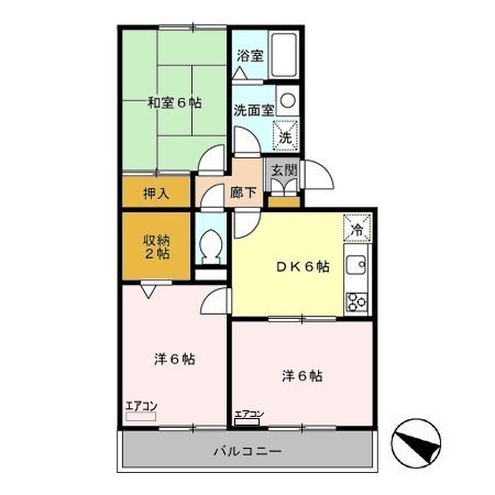 セキネマンションⅡ 間取り