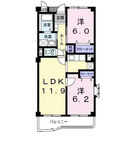 パープルタウン 間取り