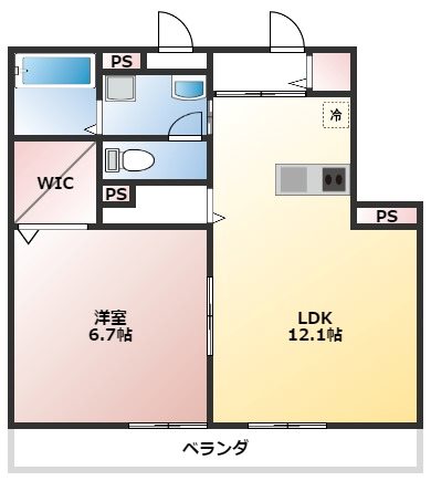 ブランドールK 間取り