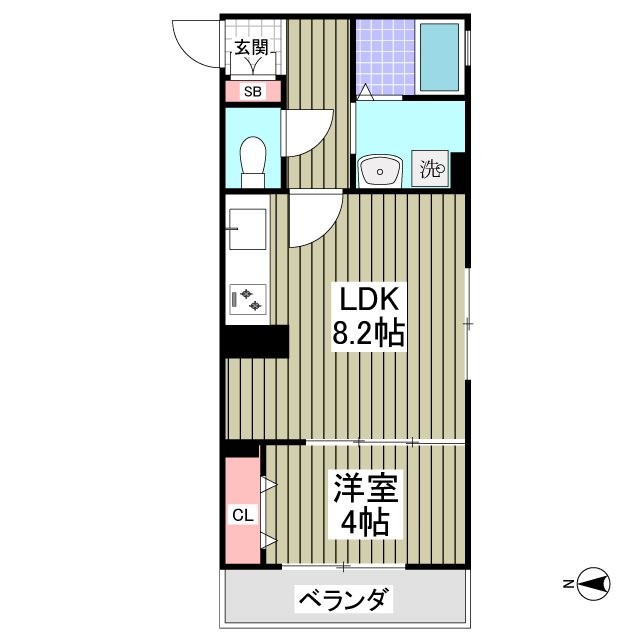 La bleuet 間取り