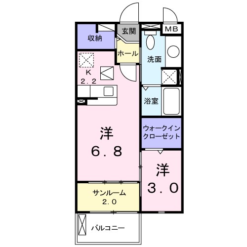 ラ・プリマベーラ越谷Ⅱ 間取り