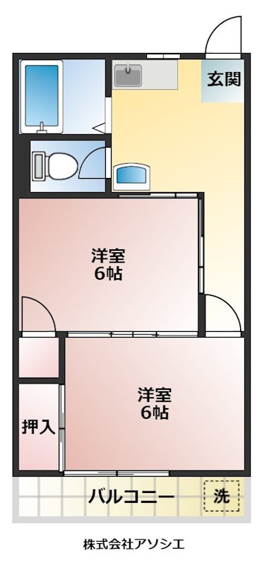 会田コーポ 間取り