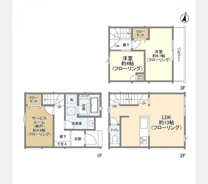 Kolet Terrace 蒲生 間取り