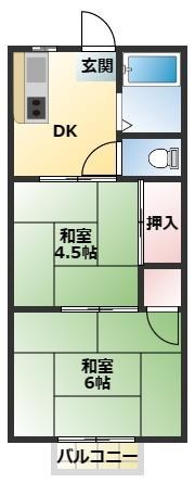 ハイツ・OKAI 間取り