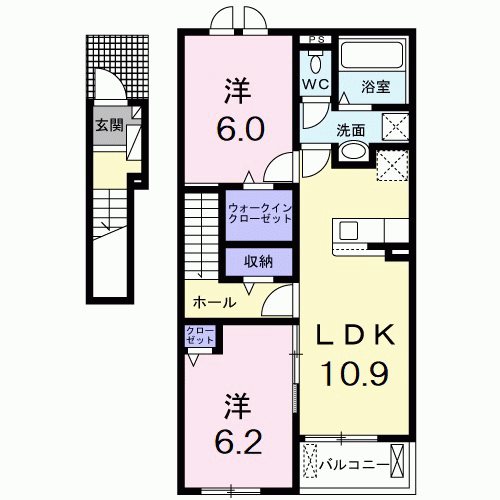 サンリットベルB棟 間取り