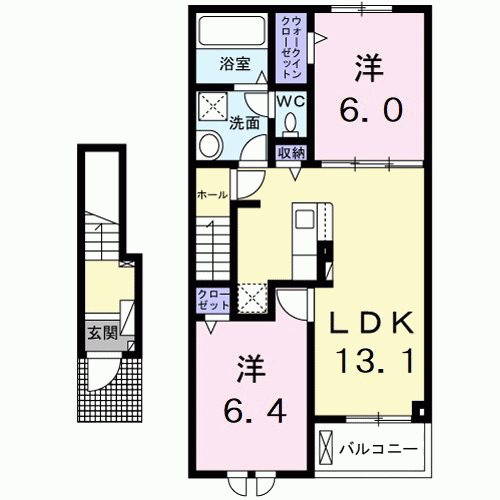 サンリットベルA棟 間取り