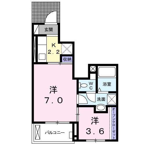 アサヒ・レジデンスⅥ 間取り