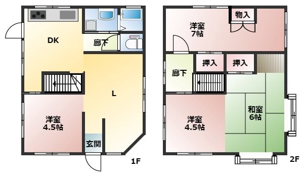 一ノ割戸建 間取り