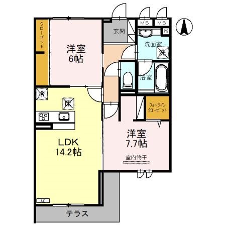 ピース　ラ　ヴィータ　E（イースト） (仮)新越谷1丁目D-ROOM　B棟のご紹介は住まいの窓口アソシエにお任せ下さい。