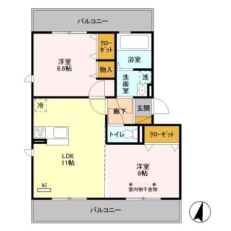 GRACE　Ⅰ 間取り