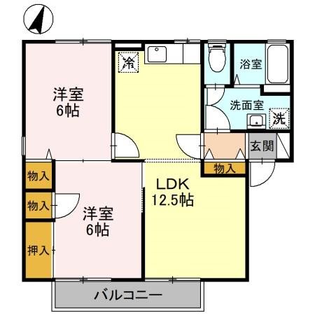 セントラルハイツⅠ 間取り