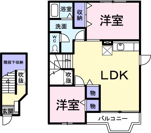 アンソレイエA 間取り